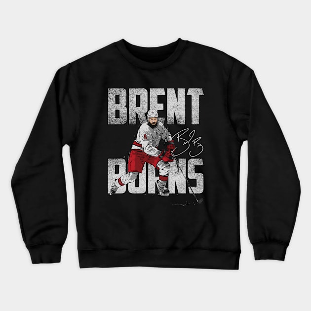 Brent Burns Carolina Bold Crewneck Sweatshirt by lavonneroberson